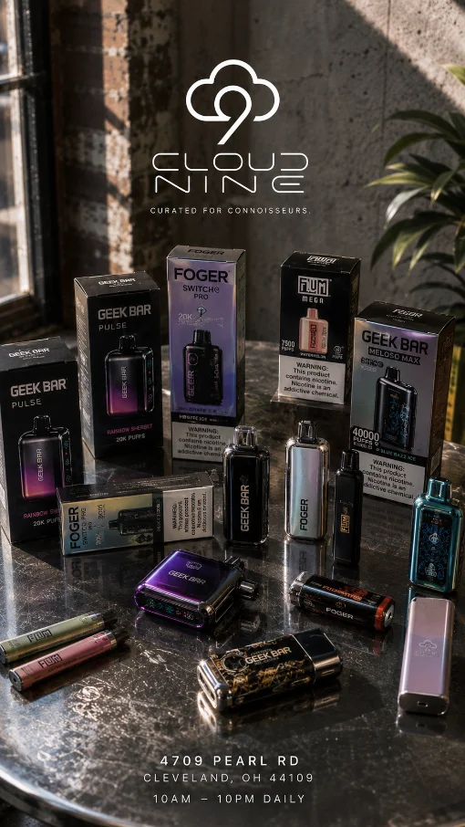 Cloud Nine counter and product selection